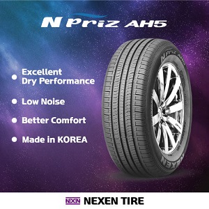 بررسی مشخصات فنی لاستیک نکسن با طرح گل N'Priz AH5