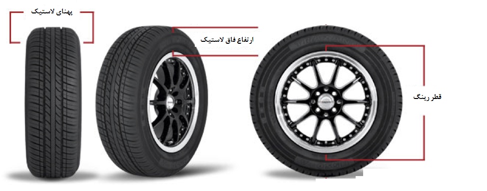 سایز لاستیک ال 90 سایز لاستیک ال 90